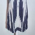 Saint Tropez West St. Tropez West Navy and White Linen Mini Dress Size 2 Navy Linen Dress Photo 4
