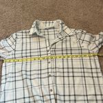 Lee Plaid Cream and Gray Soft Button up Size Large Photo 5