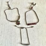 Bundle of 3 silver tone adjustable bracelets Photo 1