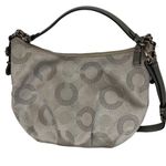 Coach Handbag Crossbody Silver Signature C Photo 6