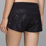 Lululemon Black Embossed Prisma Speed Short Photo 0