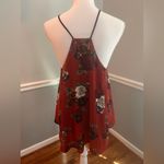 Her Name Says Grace Burgundy Floral Tank Top Photo 2