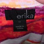 Erika  colorful Stripes 3/4 sleeve keyhole blouse Photo 4