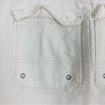 We The Free  raw hem cargo mini skirt in white denim. Size 24 Photo 1