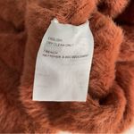 Elodie Pumpkin Spice Burnt Orange Eyelash Knit Wrap Front Crop Top Photo 7