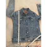 Levi's  Strauss Distressed Stretch Jean Jacket Women's Size Small Light Wash Photo 6