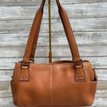 Fossil VTG Purse Leather Brown Shoulder Bag Baguette Pockets Classic Y2K Photo 0