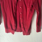 Maurice's Y2k Red Button Front Crew Neck Cardigan Sweater S Coquette Office Siren Photo 6