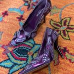 Vintage Y2K Liliana Pointed Toe Metallic Purple heels Size 6 Photo 1
