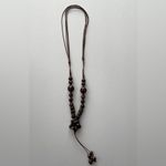 Bohemian Beaded Ceramic‎ Brown Adjustable Necklace Ethnic Style Flower Pendant Photo 7