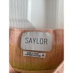 Saylor Women's Linen Blend Rainbow Ripped Crop Tank XS Festival Boho Pride Photo 2