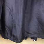 Oscar de la Renta Women’s Silk Floral Pleated Navy Blue Sleeveless Dress Photo 9