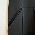 Theory  Edilina Purposeful Black Wool Blend Short Sleeve Mini Dress Size … Photo 5