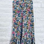 Joe Fresh Womens Medium  Floral Print Spaghetti Strap Maxi Dress size l-g Photo 2