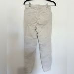 Garnet Hill  Cream Casual Pants skinny size 2 white off corduroy Photo 2