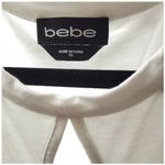 Bebe White Lace Detail Women's XL Top-Nwot Photo 2