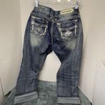 Rock Revival WOMENS  LYNKAI Crystal Rhinestone Stitched Easy Crop Jeans 32 Y2K Photo 3