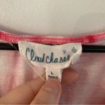 Cloud Chaser  Pink Tie Dye Cold Shoulder Top Size Large Photo 3