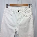 frame denim  Le Crop Mini Boot Women's Flare White Jeans Size 28,  Style# LCMB790 Photo 4