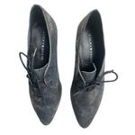 Lucky Brand Women's LK-ERREKA Lace-Up Oxford Pewter Black Metallic Scales Size 6 Photo 1