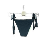 Vitamin A Nightbird Crochet Tie Side Bikini Bottom Black Size Small Photo 5