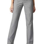 Lee  Relaxed Fit Wrinkle Free Gray Straight Leg Dress Pants 6 Photo 0