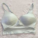 PINK - Victoria's Secret VS PINK Mint Green Shimmer Wireless Push Up Bra Size  Small Photo 0