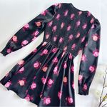 Kate Spade NEW  Rose Garden Smocked Satin Dress Photo 2