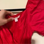 Miami Red Puff Sleeve Romper Photo 3