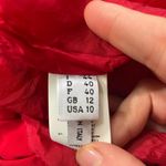 Moschino  Cheap & Chic Red One-Shoulder Ruffle Shift Dress – Size 10 Photo 11