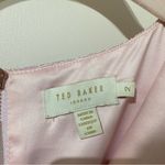 Ted Baker Pink Carisa Metallic Cap Sleeve Jacquard Dress size 6 Photo 4