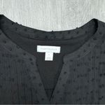 Charter Club  Black  Pintuck Top L Photo 2