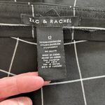 Zac & Rachel Dress Pants Womens 12 Black Windowpane Pull On Ankle Stretch Office Photo 5