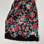 Vintage Womens Dark Floral Babydoll Set Small Black Coquette Fairy Grunge Y2K Photo 4