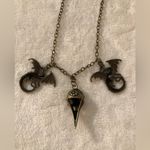 Unique bird skull dragon necklace, one of the kind Photo 7
