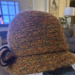 BETMAR NEW YORK HAT Weave Burnt Orange Brown Wool Blend Logo Design Photo 2