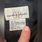 Sarah B Studio black leather jacket women’s size XL Photo 1