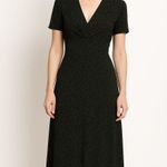 Joseph Ribkoff Vintage  Creations 80s Dot V-Neck Short Sleeve Maxi Dress‎ Size 10 Photo 0