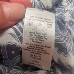 Anthropologie  RUJUTA SHETH Marie Cinch Kaftan‎ Dress Blue Lotus Print size M/L Photo 5