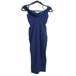 Nookie  Athena Halter Midi Dress Navy Blue Bodycon Halter Off The Shoulder XS New Photo 2