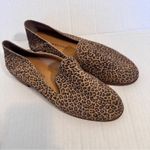 Lucky Brand  Brown Animal Print Leather Loafers Womens 8 Fall Classic Comfort Photo 2