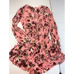 Bluiyv Young Contemporary Romper Dress Pink Floral Long Sleeve Small Photo 1