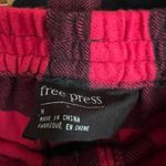 Free Press  Buffalo Plaid flannel shorts and top sleep set womens' size medium Photo 6