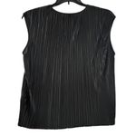 Rachel Zoe  Blouse L Pleated‎ Black Got Witchy Minimalist Dark Academia Glam Luxe Photo 1