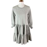 Kate Spade  Tiered Sweatshirt Dress Small Gray Photo 1