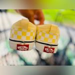 Vans  Classic missy  5.0 Checkered Sneaker Shoes Yellow And White Fabric Photo 6