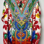 Kaftan Dresses for Women Beach Coverups, One Size Kaftans for Loungewear & Swim Photo 0