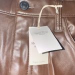 Abercrombie & Fitch Abercrombie 90s Straight Vegan Leather Pants Photo 4
