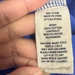 Soft Surroundings  Royal Blue Cotton Short Sleeve Dress Boho Cottagecore  XS Photo 8