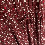 Boden Talia Jersey Maroon Floral Long Sleeve Dress size 8R Red Photo 7
